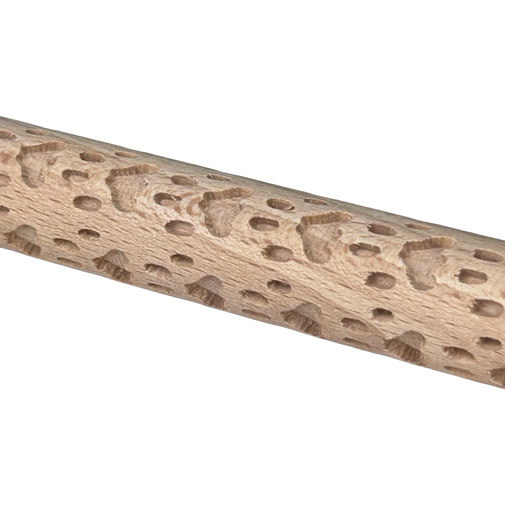 Roller de Madera con Textura Patas 15cm
